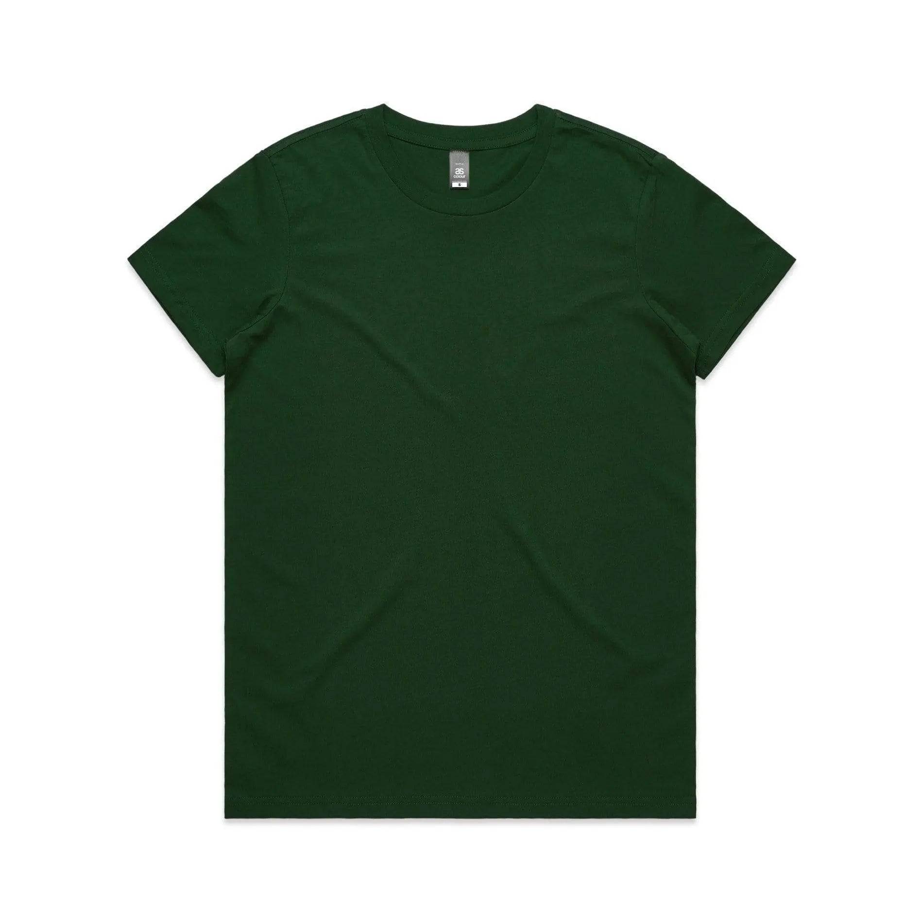As Colour Women's maple tee 4001 Casual Wear As Colour FOREST GREEN XSM